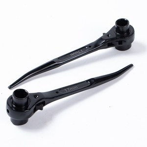 Llave <span class=keywords><strong>de</strong></span> trinquete <span class=keywords><strong>de</strong></span> doble extremo con acabado electroforético, negra, <span class=keywords><strong>de</strong></span> venta directa <span class=keywords><strong>de</strong></span> fábrica, herramienta <span class=keywords><strong>de</strong></span> fijación <span class=keywords><strong>de</strong></span> tuercas y tornillos - Product Image 2