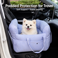 Lit de voyage moderne et multifonctionnel pour animaux de compagnie, pour siège avant de voiture, portable, pour chiens et chats, avec poignée de transport, amovible, lavable, durable, pour petits et moyens animaux