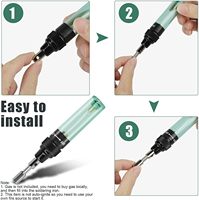 Lanceforce Dropshipping - Mini Soldador de Butano 13 en 1, Antorcha de Soldadura Inflable Portátil, Herramienta Manual para Bricolaje, 200-400 °C, 120-300 W