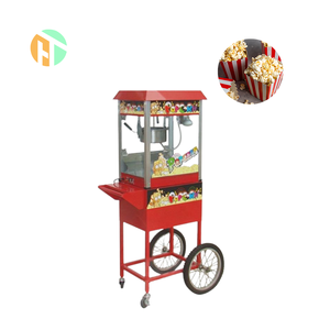סיטונאי מחיר קולנוע גדול חשמלי אוטומטי פופקורן יצרנית עם גלגלים, תעשייתי מסחרי פופקורן עם עגלה - Product Image 1