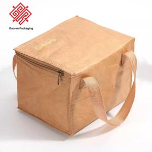 Baoren Eco-Friendly Folding Zipper Bag Tyvek Paper Aluminum Lining Outdoor Picnic Insulated Ice Lunch Box 2 Persons Bags - Product Image 5