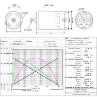 Moteur CC RS550 10,8 V-25 V, micromoteur à deux vitesses, couple élevé pour moteur de réducteur, perceuse électrique sans fil, tournevis