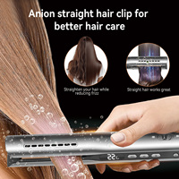 Sèche-cheveux et lisseur ionique 2-en-1 OEM UKLISS 1400W, brosse coiffante à air ionique négatif, fer plat et styler en une seule étape