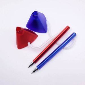 Bolígrafo Promocional de Plástico con Cadena, Bolígrafo Publicitario para Negocios, Bancos, Escritorios, Hoteles, con Impresión de Logotipo - Product Image 2