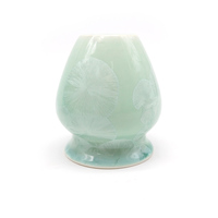 Bambus Bol à matcha en porcelaine texturée artisanale à cristallisation en céramique Chawan en céramique pour ensemble de matcha avec boîte cadeau
