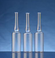 Ampoules pharmaceutiques imprimées pour injection de vitamine C, ampoules en verre neutre ouvertes