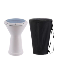 Darbuka Arabe de Haute Qualité Personnalisable, Tambour à Main du Moyen-Orient avec Tête en Peau de Mouton de 8,5 Pouces et Corps en Bois de Bouleau