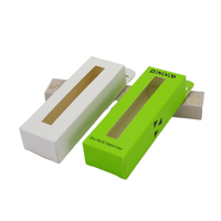 Boîte d'emballage en carton rigide écologique avec logo personnalisé pour flacons cosmétiques, avec laminage mat et gaufrage