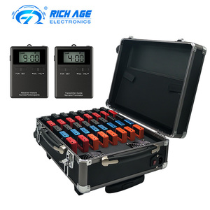 Système de guide touristique Audio sans fil UHF à puce de haute qualité émetteur-récepteur Portable pour les conférences d'église Guide touristique Pilgrim - Product Image 4