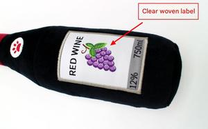 Jouet interactif en peluche pour chien, bouteille de vin, écologique, de haute qualité, amusant, avec sonnette, pour chiots, usage intérieur, vente en gros - Product Image 3