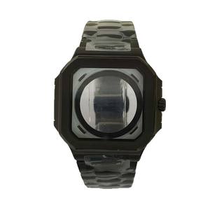 SANTOS <span class=keywords><strong>DE</strong></span> pour <span class=keywords><strong>CARTIER</strong></span> Style 42mm carré en acier inoxydable avec verre saphir pour boîtier <span class=keywords><strong>de</strong></span> <span class=keywords><strong>montre</strong></span> à mouvement japonais NH35/NH36 - Product Image 5