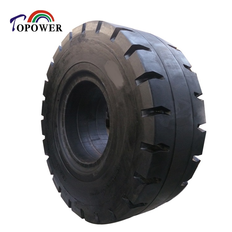 Topower Factory Supply OTR Solid Tires Wheel Loader Tire 17.5-25  20.5-25  23.5-25  26.5-25  29.5-25