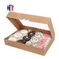 Boîte d'emballage alimentaire de haute qualité personnalisée pour desserts, brownies, beignets, pâtisseries, gâteaux, pain