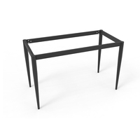 Yeddkin – Piétement de table moderne en métal robuste, pieds coniques noirs avec pieds de nivellement pour mobilier d'hôtel et de bureau (vente en gros)