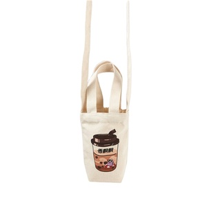 Thermos personnalisé pour thé au lait, sac de poche pour café, sac à boisson en toile de coton - Product Image 1