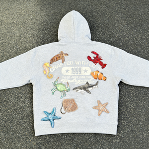 Sweat-shirts à capuche surdimensionnés décontractés pour hommes, en coton, avec logo personnalisé, impression sérigraphique, broderie, pour l'hiver - Product Image 2