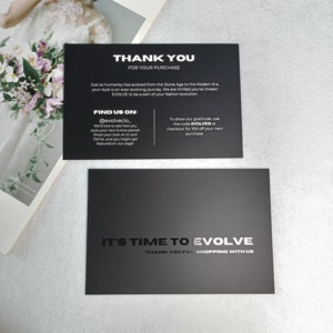 Biglietti di ringraziamento personalizzati con Logo 300gsm in <span class=keywords><strong>carta</strong></span> stampata regalo con <span class=keywords><strong>carta</strong></span> di auguri personalizzata - Product Image 5