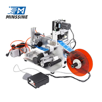 Machine d'étiquetage semi-automatique à grande vitesse, système électrique motorisé pour les boissons, les produits chimiques, le métal/le verre/le bois, AC 220V