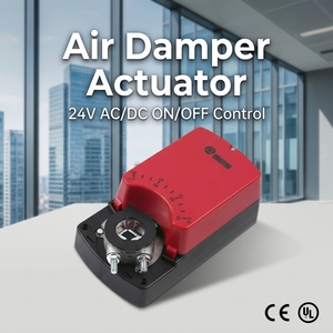 Actionneur de registre d'air HOOCON DA8MU24-D/DS 8Nm 24V certifié CE avec commande ON/OFF pour systèmes CVC hôteliers - Product Image 1