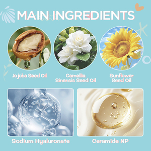 Crema corporal para niños, revitalizante e hidratante para la piel sin sulfato y aceite de ceramida y Camelia, loción para <span class=keywords><strong>eczema</strong></span> para bebés de Corea - Product Image 3