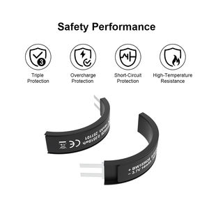 סוללה ליפו דק 155628 3.7v 14mah 14mah קטן מעוקל קטן li-פולימר תא סוללה חכם טבעת לבישה חכמה בצורת מיוחדת - Product Image 2