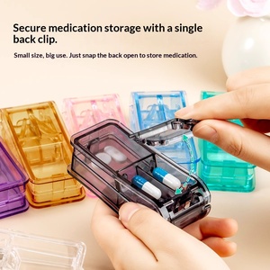 Multifunctional Plastic Pill Cutter, Pill Box, Pill Splitter, Portable Medicine-Divider Box for the Elderly, Medicine Cutting De - Product Image 4