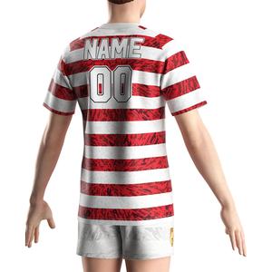 Vêtements de sport pour hommes de haute qualité, t-shirt de sport à col rond Dry-Fit, maillot de rugby uni - Product Image 6