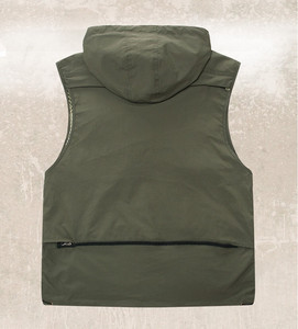Gilet da pesca traspirante in Mesh Unisex con cappuccio Multi-tasche fotografia gilet da viaggio <span class=keywords><strong>giacca</strong></span> per adulti <span class=keywords><strong>e</strong></span> giovani - Product Image 2