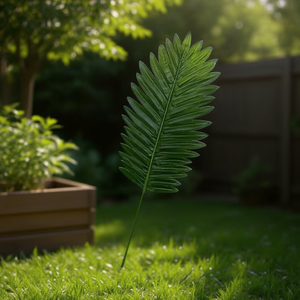 MNJ Artificial Palm Leaf 25707 12 Pcs Decorative Plant Leaves For Home Garden Decoration - Product Image 2