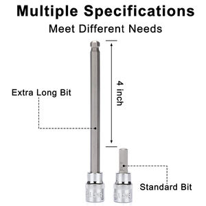 107 1/4 "<span class=keywords><strong>3</strong></span>/8" 1/<span class=keywords><strong>2</strong></span> "набор приводной битовой розетки CR-V S2 стальной шестигранной/Torx/Tamper E-Trox длинный шаровой конец CR-V стали S2 - Product Image 6