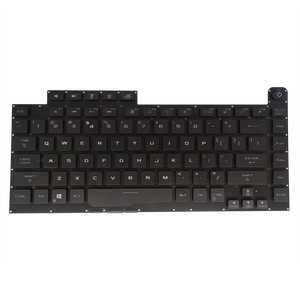 คีย์บอร์ดแล็ปท็อปเรืองแสงด้วยแสง RGB ภาษาอังกฤษแบบ US สำหรับ ASUS ROG Strix G531 G531GV G531GT G15 <span class=keywords><strong>G512</strong></span> G512LV G512LW 0KNR0-4614HE00 V184262AS1 HB - Product Image 1