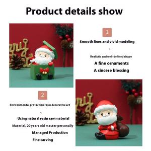 Personalizada Mini Navidad resina ornamento decoración Santa Claus caja ciega figurita <span class=keywords><strong>militar</strong></span> figura de acción hecha a medida - Product Image 4