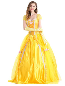Holesale Adult Beauty <span class=keywords><strong>y</strong></span> The East spospaly ellow incelle Elle arty ancing RESS allowollow ostume for omen - Product Image 2