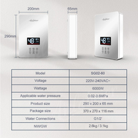 Pemanas air listrik panas instan Pancuran rumah pengiriman Skd ELCB Ckd Mini harga murah pabrikan asli
