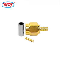 Conector Coaxial RF de Polos Invertidos RP SMA Macho para Cable RG174 RG316 LMR100, Suministro de Fábrica, En Stock