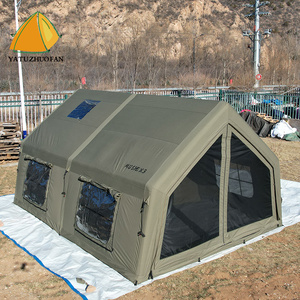 Vente directe d'usine : Grand matelas gonflable professionnel personnalisé de 17,29 mètres carrés, couleur verte, excellente qualité pour le camping familial - Product Image 2