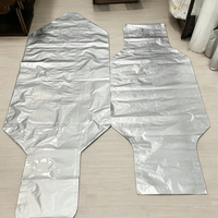 Sac FIBC en aluminium multicouche, forme bouteille en haut et en V en bas, pour l'emballage de l'alimentation animale, des aliments et autres marchandises en vrac