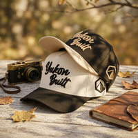 Relaxed-fit baseballcap met vijf panelen en gebogen klep, aangepast 3D geborduurd logo