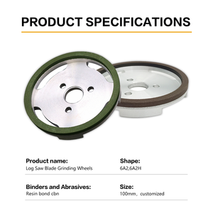 6A2 forme de tasse Cbn meules meule couteaux à refendre lame de scie à bûches Cbn meules pour papier de soie - Product Image 2