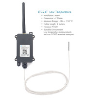 Capteur émetteur basse température Dragino LoraWan LTC2-LT avec fonction de journalisation de données en extérieur pour la chaîne du froid