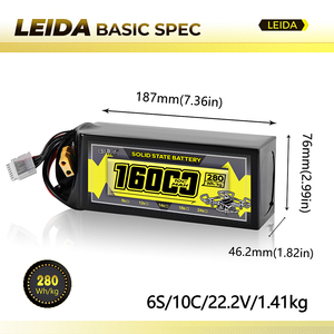 중국 베스트 <span class=keywords><strong>6S</strong></span> 14S 18S 24S 5C/10C 12S <span class=keywords><strong>Lipo</strong></span> 배터리 44.4V 드론 배터리 16000 마 드론 반고체 배터리