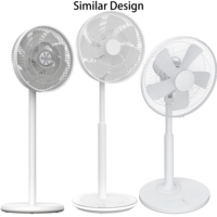 Ventilateur sur pied électrique intelligent RUNAL 220V avec télécommande, hauteur réglable, refroidissement par air, lumière LED nocturne, faible bruit