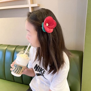 Vendita calda fermagli per capelli con fiori coreani per bambini accessori moda fata mollette in garza dolce forcine per capelli per ragazza gioielli - Product Image 5