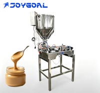 Machine de remplissage à piston avec trémie de mélange chauffante pour pâtes visqueuses, confitures de fruits, sauces chili et matériaux épais