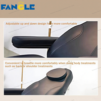Luxe noir électrique 3/4 moteur Table de Massage cosmétique lit de beauté du visage esthétique inclinable examen médical chaise de tatouage