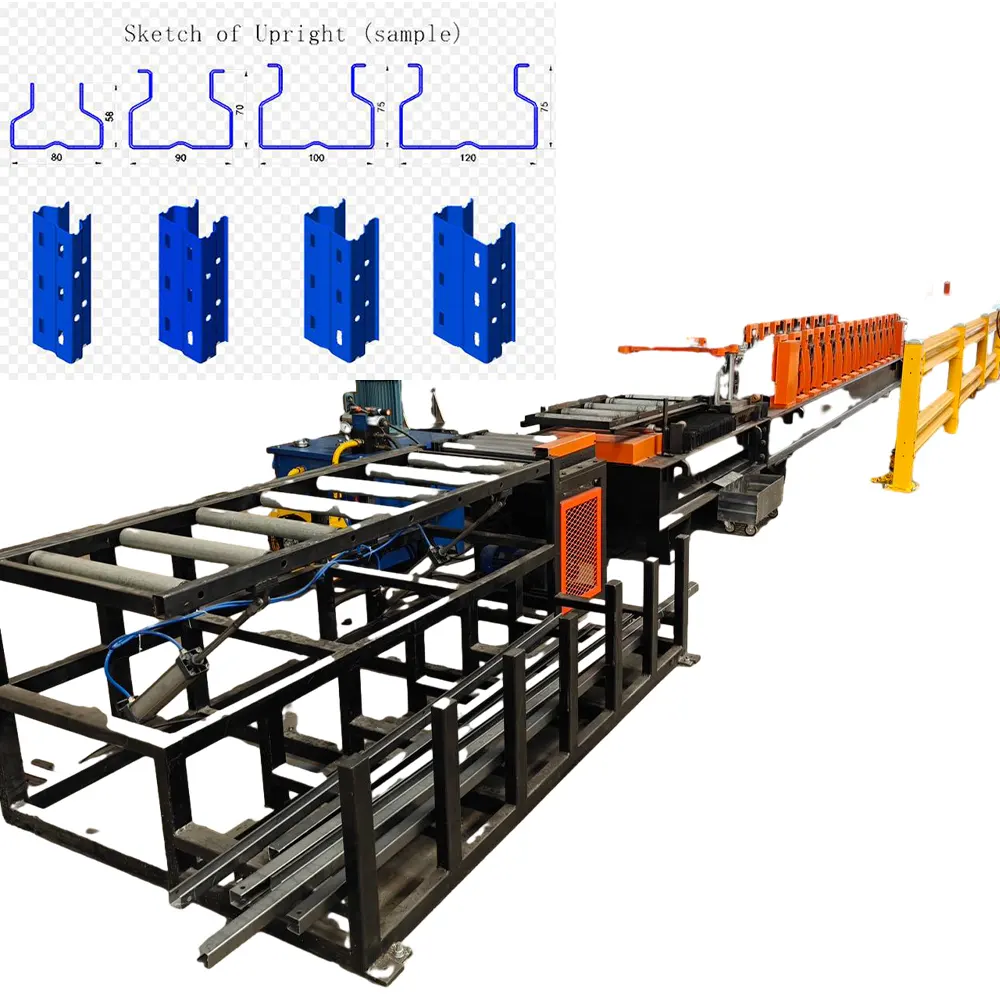 High speed boxed beam roll forming machine pallet rack roll forming machine tile making machinery