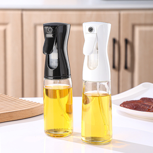 Bottiglia Spray in Vetro da 200ml per Aceto e Olio d'Oliva, Bianca e Nera, per Cucina - Product Image 6