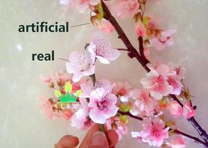 Arbre à fleurs artificiel en cerisier en fleurs en PP écologique avec couleur personnalisée pour la décoration de mariage, de fête, de maison et d'hôtel - Product Image 5