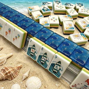 Nouvel Arrivage – Ensemble de Mahjong de Luxe Style Hamptons – Jeu de Tuiles Premium 160 Pièces – Mahjong Américain en Acrylique – <span class=keywords><strong>Agent</strong></span> Agréé - Product Image 5