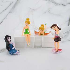 Miniature Cake Ornament Set 6 Pieces Plastic Fairy Decor Birthday Cake Decorating Supplies - Product Image 2